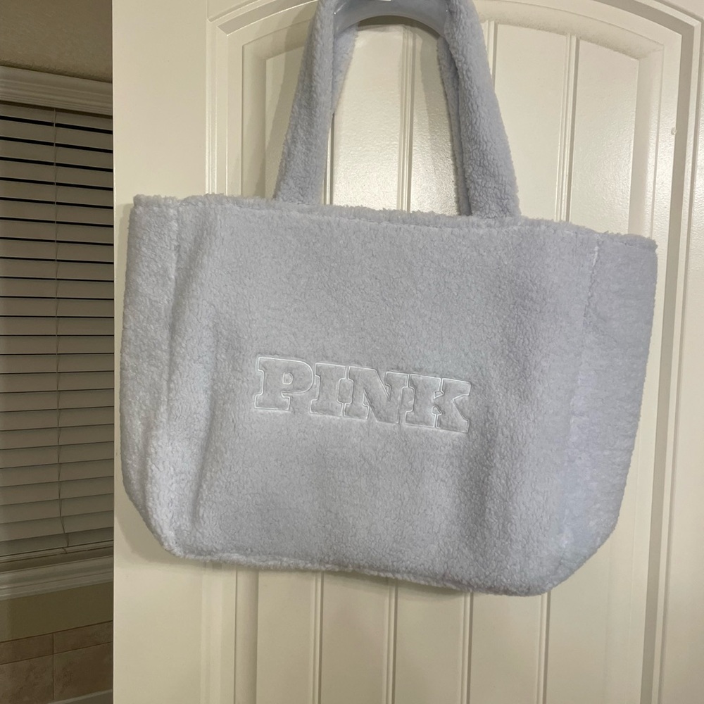 PINK Fuzzy Tote Bag
